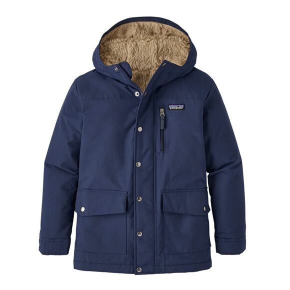 Patagonia Boys M 10 Infurno Sherpa Fleece Lined Water-Resistant Hoody Jacket - Picture 1 of 11